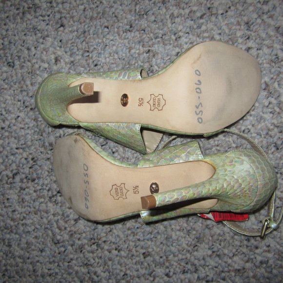 Charles David Iridescent Snakeskin Heels - Picture 10 of 12